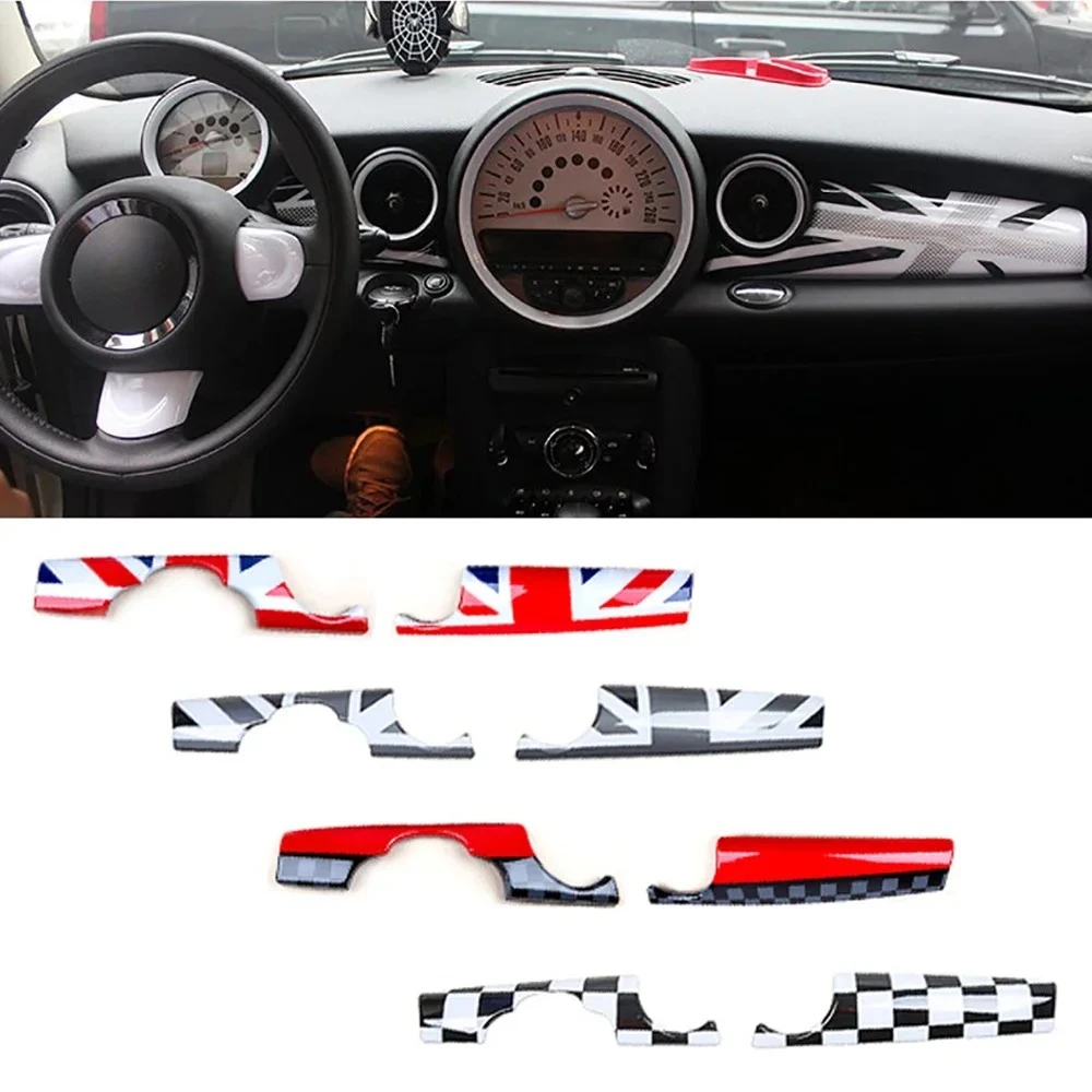 2 шт., накладка на приборную панель автомобиля, наклейка, внутренняя отделка для Mini Cooper S R55 Clubman R56 R57 R58, аксессуары
2 шт., накладка на приборную панель автомобиля, наклейка, внутренняя отделка для Mini Cooper S R55 Clubman R56 R57 R58, аксессуары