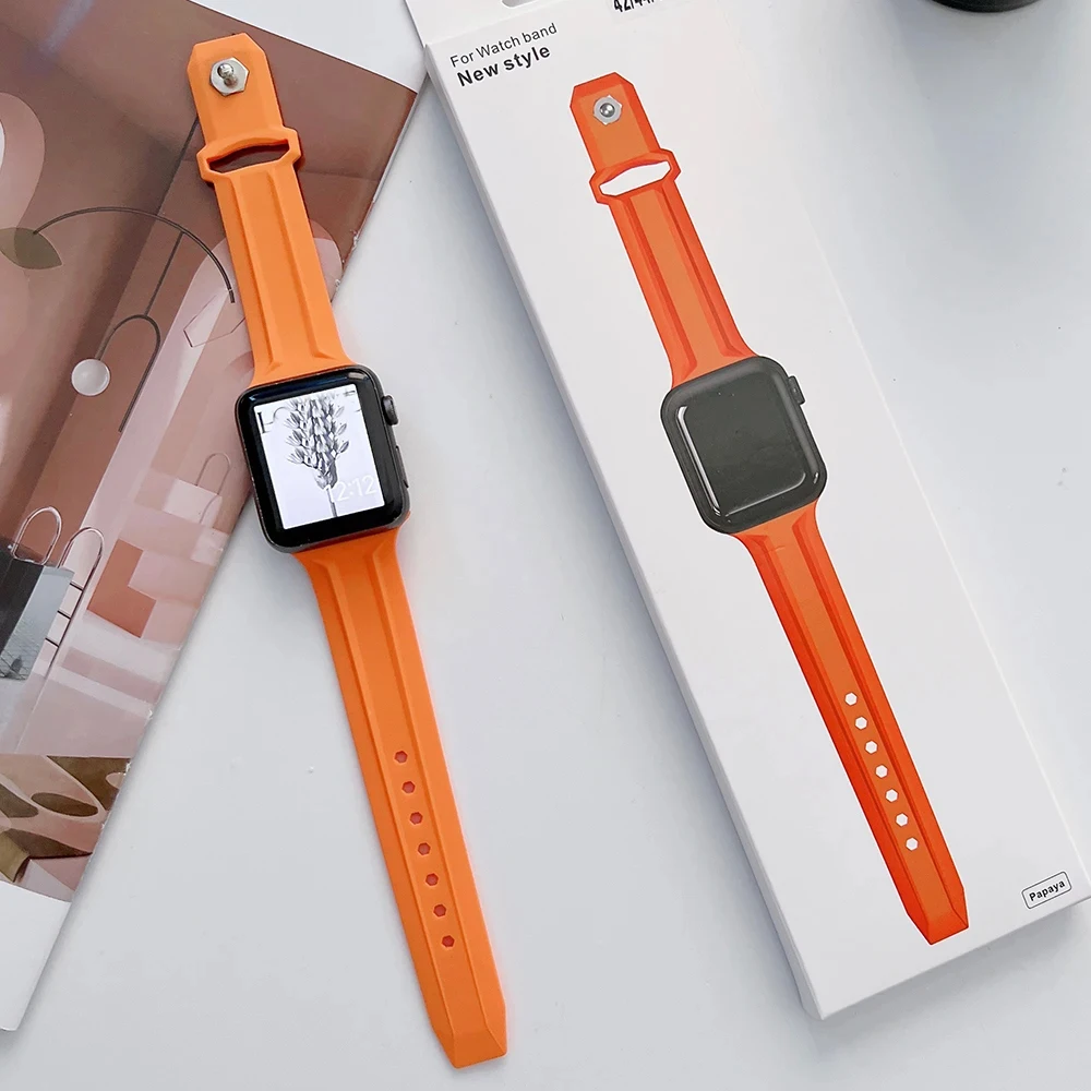Soft Silicone Strap Correa iWatch Series 9 8 7 6 SE 5 4 For Apple Watch Ultra 2 49mm Band 44mm 40mm 45mm 41mm Watchband bracelet
Soft Silicone Strap Correa iWatch Series 9 8 7 6 SE 5 4 For Apple Watch Ultra 2 49mm Band 44mm 40mm 45mm 41mm Watchband bracelet