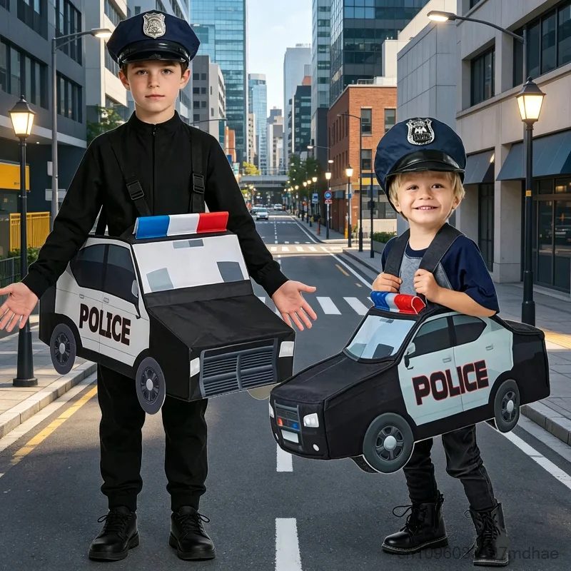 Junge Funny Police Car Cosplay Fancy Dress Mädchen Book Week Ride-On Police Officer Role Play for Enfant Party Stage Performance
Junge Funny Police Car Cosplay Fancy Dress Mädchen Book Week Ride-On Police Officer Role Play for Enfant Party Stage Performance
