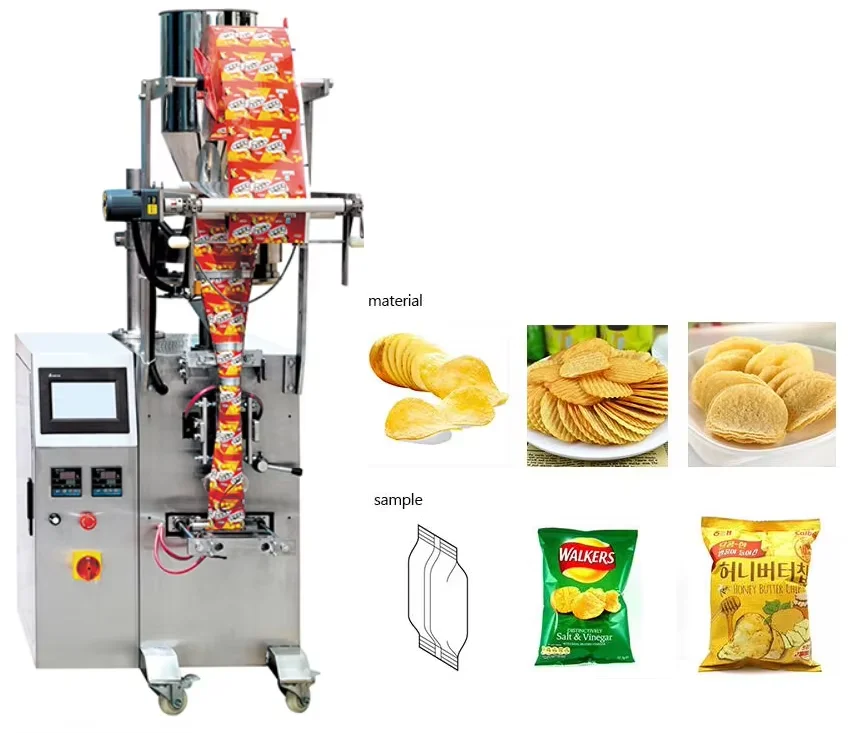 Automatic Vertical Packaging Machine Granule Powder Sachet Pouch Filling Sealing Back Seal Packing Equipment for Food Coffee Tea
Automatic Vertical Packaging Machine Granule Powder Sachet Pouch Filling Sealing Back Seal Packing Equipment for Food Coffee Tea