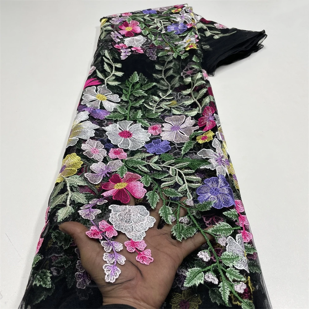 African Sequin Tulle High Quality French Net Beaded Nigerian Mesh Embroidery 3D Flower Lace Fabric 5 Yards Wedding Party QF0966
African Sequin Tulle High Quality French Net Beaded Nigerian Mesh Embroidery 3D Flower Lace Fabric 5 Yards Wedding Party QF0966
