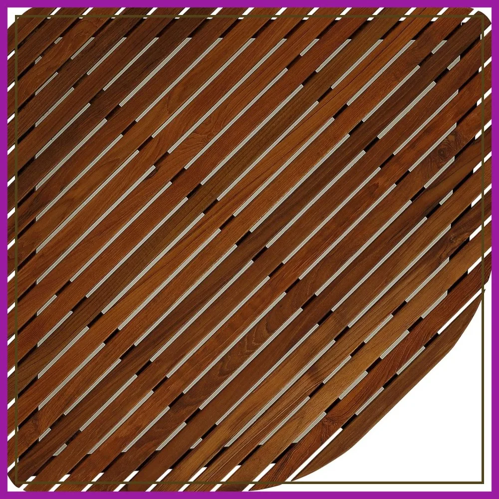 X-Large 30x30 Solid Teak Wood Corner Shower Spa Mat with Oiled Finish
X-Large 30x30 Solid Teak Wood Corner Shower Spa Mat with Oiled Finish