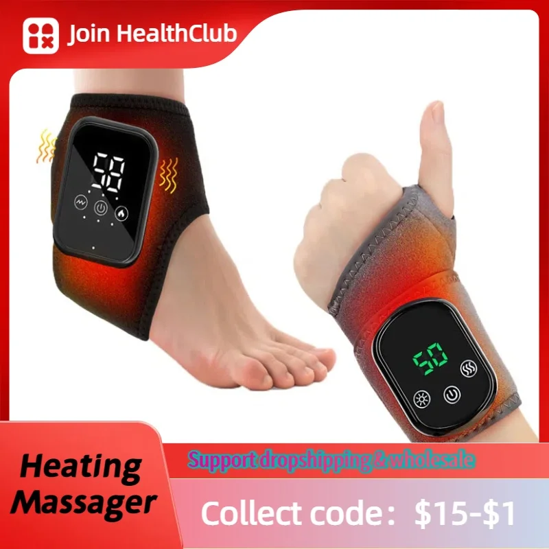 Electric Foot & Ankle Massager - 3/5 Vibration Gears with Hot Compress Ankle Wrap Brace for Muscle Relaxation & Health Care
Electric Foot & Ankle Massager - 3/5 Vibration Gears with Hot Compress Ankle Wrap Brace for Muscle Relaxation & Health Care