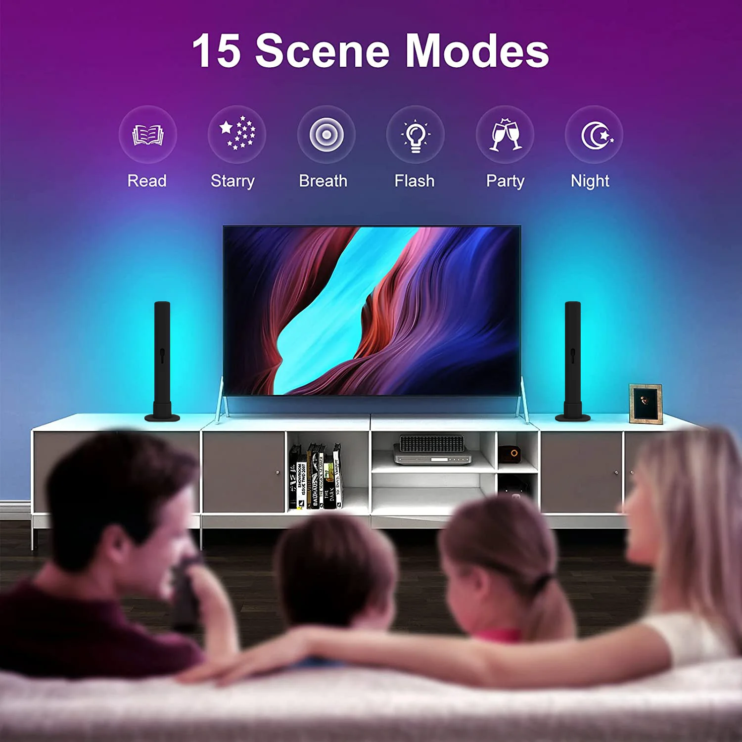 2PCS Flow Light Bar BT APP Control Smart LED Light Bars Smart Ambient Light For Entertainment PC TV Room Decoration
2PCS Flow Light Bar BT APP Control Smart LED Light Bars Smart Ambient Light For Entertainment PC TV Room Decoration