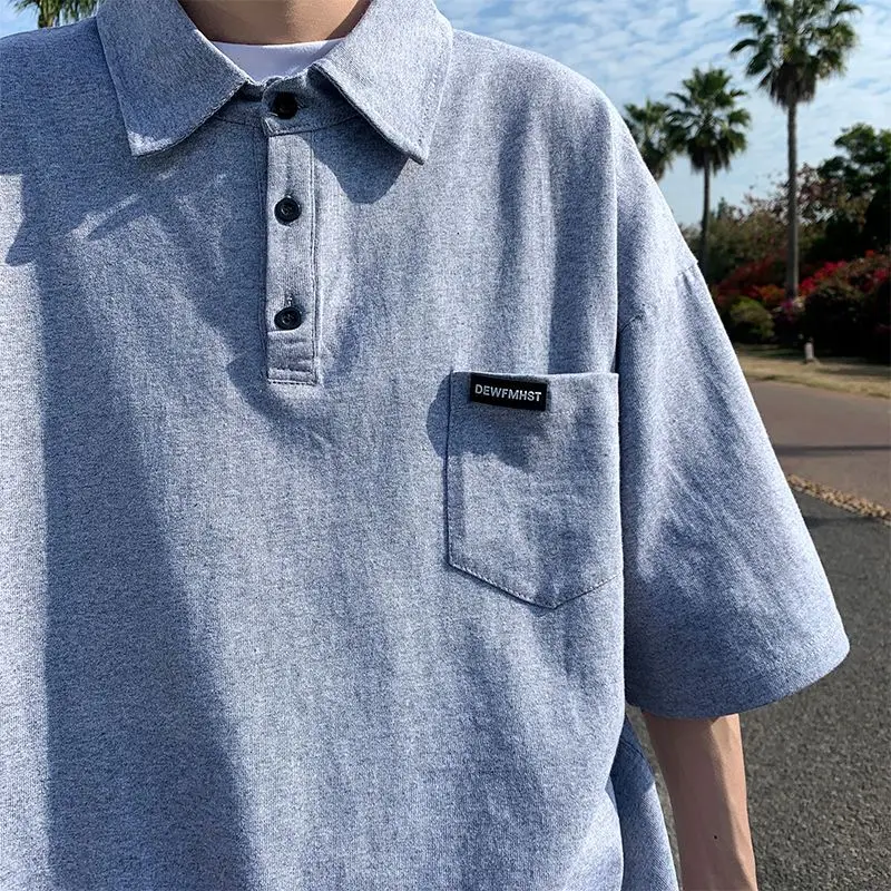 Japanese literary simple solid color shirt summer short-sleeved workwear pocket loose T-shirt oversize for men and women emo y2k
Japanese literary simple solid color shirt summer short-sleeved workwear pocket loose T-shirt oversize for men and women emo y2k