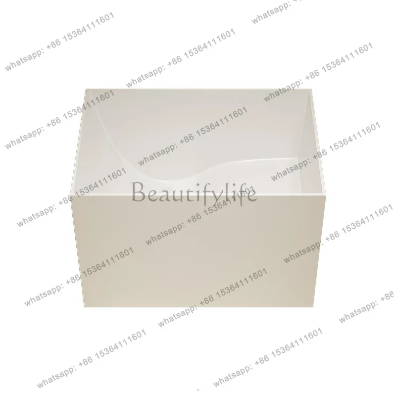 Small size artificial stone bathtub independent integrated bathtub against the wall
Small size artificial stone bathtub independent integrated bathtub against the wall