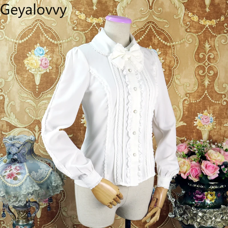 Autumn and Winter New Original Lolita Sweet Versatile Chiffon Doll Collar Tops Cute Girl Slim-fitting Long-sleeved Inner Shirt
Autumn and Winter New Original Lolita Sweet Versatile Chiffon Doll Collar Tops Cute Girl Slim-fitting Long-sleeved Inner Shirt