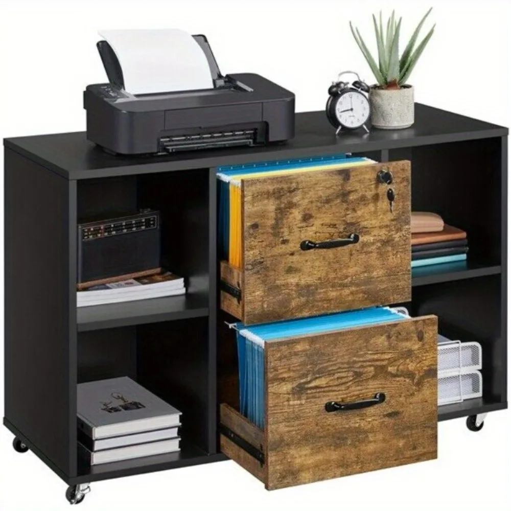 File Cabinet with 2 Drawer and 4 Open Storage Shelf Large Printer Stand for Home Office Organization Hanging Storage
File Cabinet with 2 Drawer and 4 Open Storage Shelf Large Printer Stand for Home Office Organization Hanging Storage