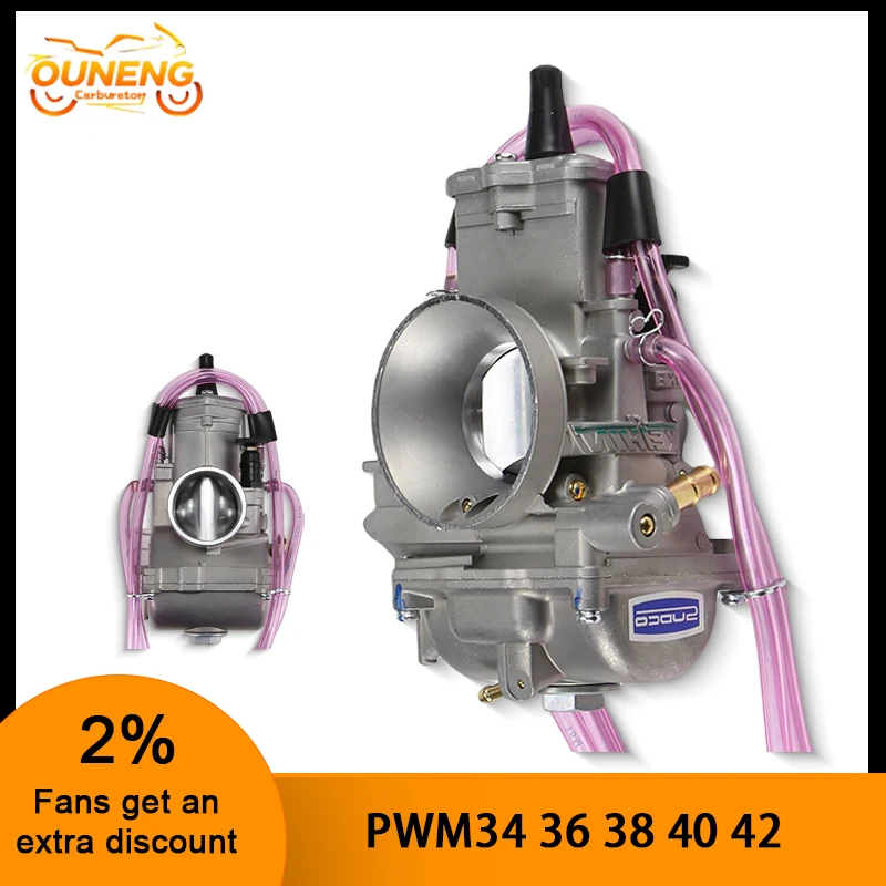 Universal Motorcycle Carburetor For Keihin PWM 34 36 38 40 42mm KTM 250CC 2 Stroke Scooter ATV Racing Carb
Universal Motorcycle Carburetor For Keihin PWM 34 36 38 40 42mm KTM 250CC 2 Stroke Scooter ATV Racing Carb