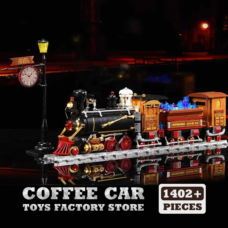 LED Retro Trian Building Blocks Toys High-tech Locomotive Collectible Model MOC Bricks Kits Gifts for Adults Kids Home Decor NEW
LED Retro Trian Building Blocks Toys High-tech Locomotive Collectible Model MOC Bricks Kits Gifts for Adults Kids Home Decor NEW