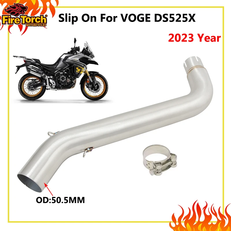 Motorcycle Exhaust Escape Middle Link Pipe Connecting 51mm Muffler Motocross Mid Tube Slip On For VOGE DS525X DS 525X 2023 Year
Motorcycle Exhaust Escape Middle Link Pipe Connecting 51mm Muffler Motocross Mid Tube Slip On For VOGE DS525X DS 525X 2023 Year