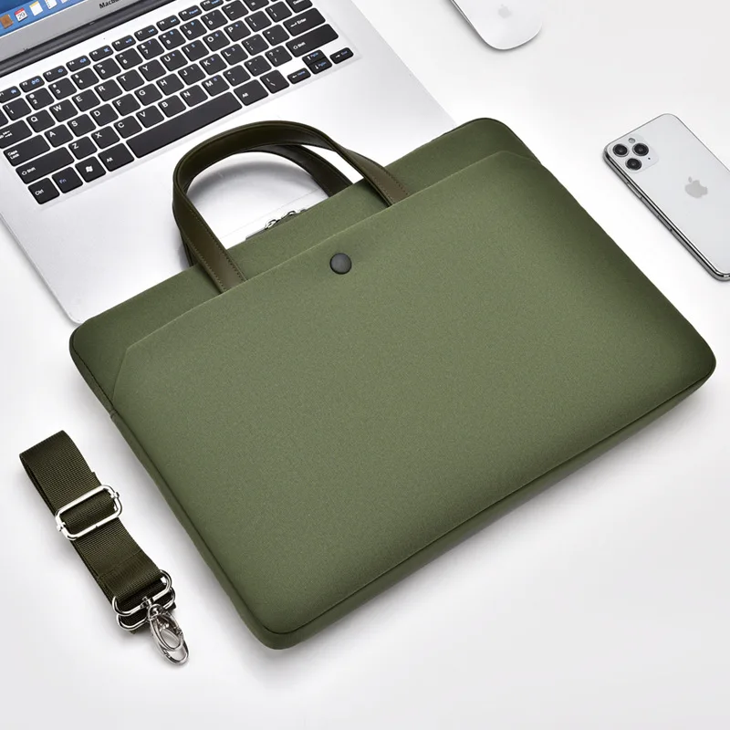 Thin and light laptop bag women's 14-inch 15-inch notebook shoulder bag men's printed logo.
Thin and light laptop bag women's 14-inch 15-inch notebook shoulder bag men's printed logo.