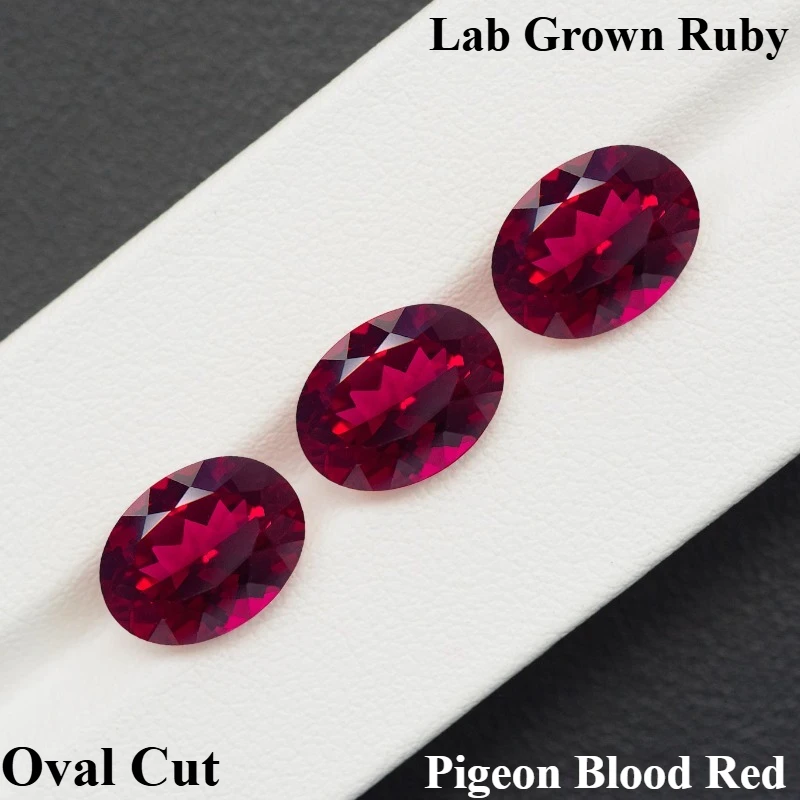 Hot Sell Lab Grown Ruby Oval Cut Pigeon Blood Red Multiple Size Top Quality for Diy Jewelry Making Selectable AGL Certificate
Hot Sell Lab Grown Ruby Oval Cut Pigeon Blood Red Multiple Size Top Quality for Diy Jewelry Making Selectable AGL Certificate