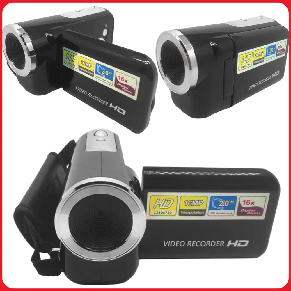 16MP 720P Portable DV Camcorder 2.0 Inch TFT Color Screen Digital Camcorder 16X Digital Zoom Built-in LED Flash for Beginners
16MP 720P Portable DV Camcorder 2.0 Inch TFT Color Screen Digital Camcorder 16X Digital Zoom Built-in LED Flash for Beginners