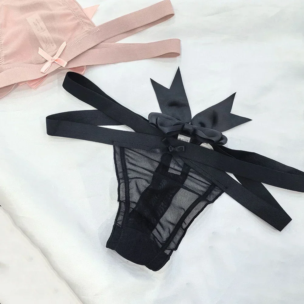 Sexy Lingerie Cross-Strap Women Thong Big Bow See Through Mesh Temptation T-Pant Underwear Breathable Underpants Elastic Panties 
Sexy Lingerie Cross-Strap Women Thong Big Bow See Through Mesh Temptation T-Pant Underwear Breathable Underpants Elastic Panties