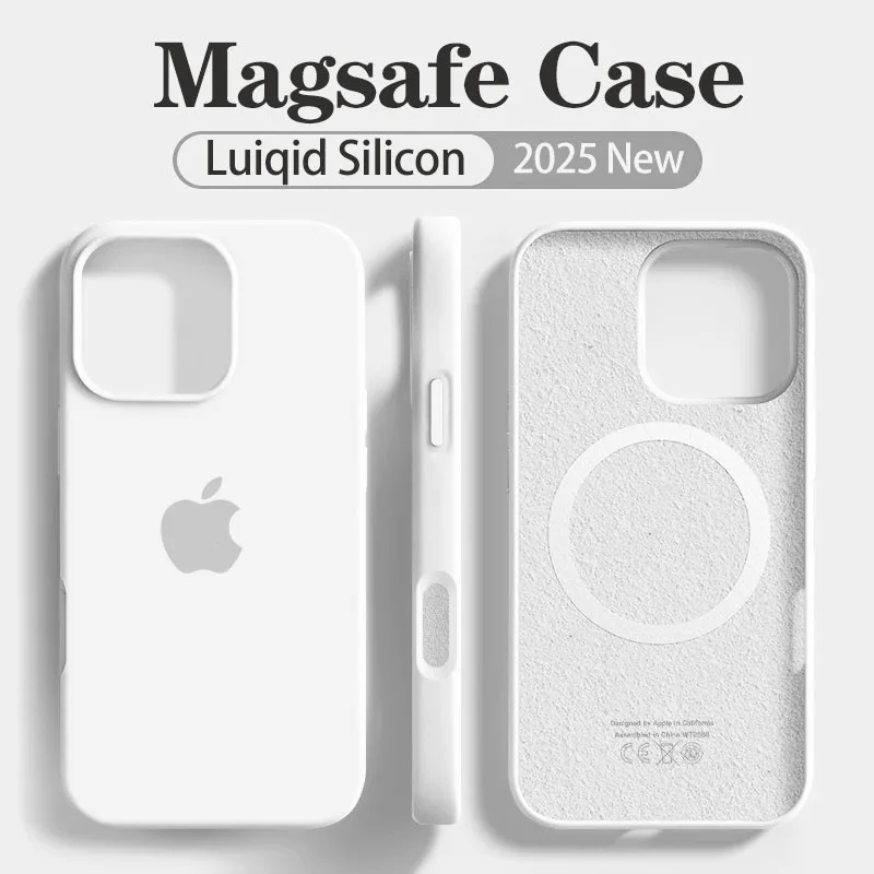 Orignal For Magsafe Liquid Silicone Case for iPhone 17 Pro 16 13 14 15 Pro Max 16 13 Pro Magnetic Wireless Charging Soft Cover
Orignal For Magsafe Liquid Silicone Case for iPhone 17 Pro 16 13 14 15 Pro Max 16 13 Pro Magnetic Wireless Charging Soft Cover