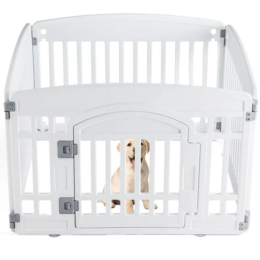 Plastic Dog Playpen 4Panel 24 Expandable amp Durable Pet Fence for Medium Dogs Indoor amp Outdoor Portable Puppy Playpen with Se
Plastic Dog Playpen 4Panel 24 Expandable amp Durable Pet Fence for Medium Dogs Indoor amp Outdoor Portable Puppy Playpen with Se