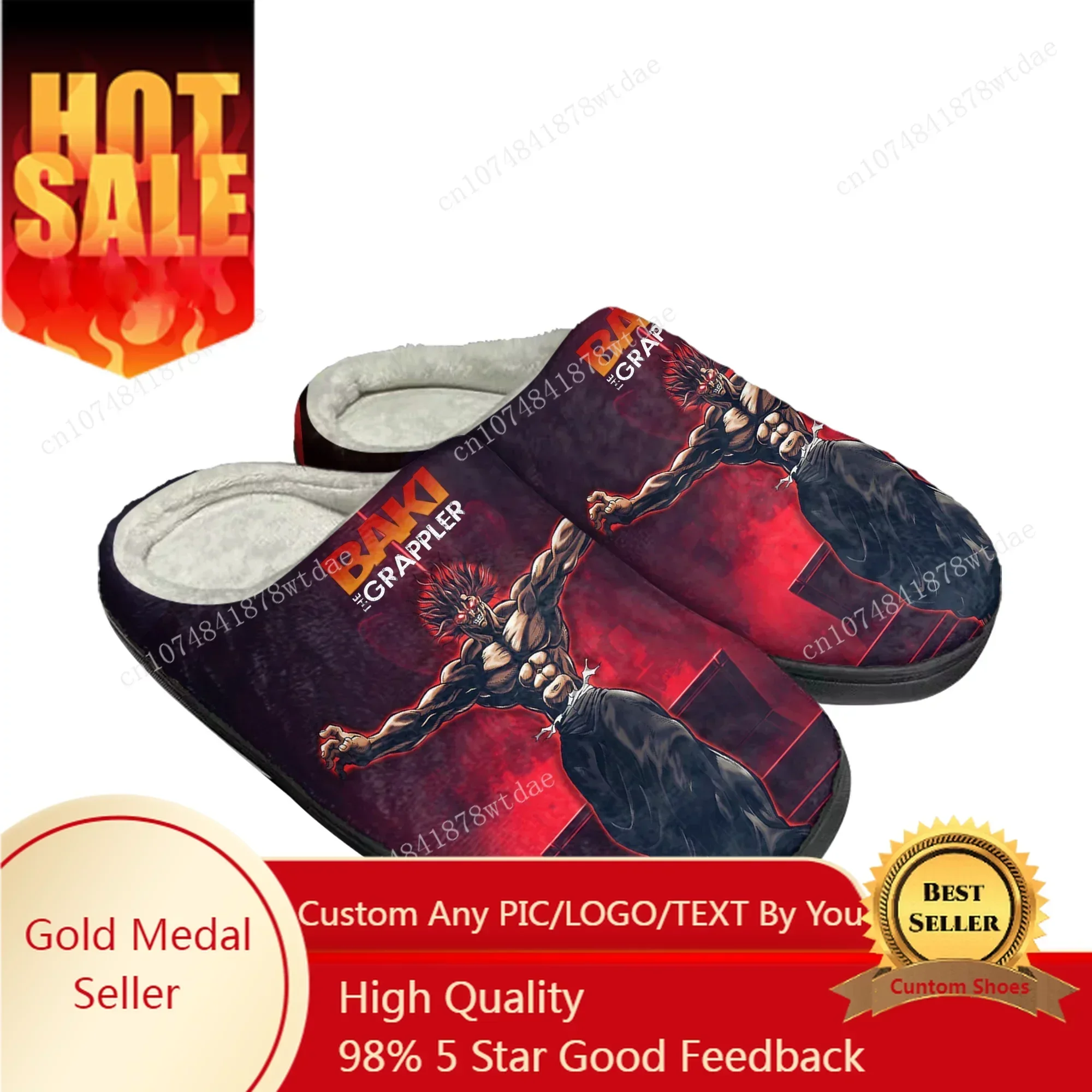 Baki The Grappler Hanma Baki Home Cotton Slippers Men Women Youth Boy Girl Plush Bedroom Keep Warm Shoes Custom Indoor Slipper
Baki The Grappler Hanma Baki Home Cotton Slippers Men Women Youth Boy Girl Plush Bedroom Keep Warm Shoes Custom Indoor Slipper