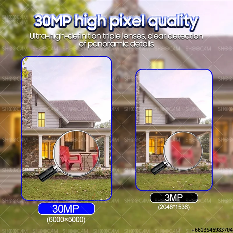 30MP Wifi Solar Security Camera Wifi Surveillance Wireless 10X 6PTZ Ip67 Home Security Cctv Camera Outdoor HD Network Camera
30MP Wifi Solar Security Camera Wifi Surveillance Wireless 10X 6PTZ Ip67 Home Security Cctv Camera Outdoor HD Network Camera