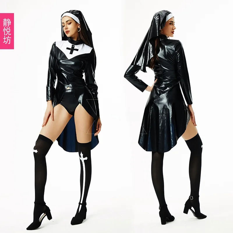 Костюм монахини для взрослых на Хэллоуин, готический, соблазнительный, для ролевых игр, сценический костюм для выступлений, женский модный наряд
Костюм монахини для взрослых на Хэллоуин, готический, соблазнительный, для ролевых игр, сценический костюм для выступлений, женский модный наряд