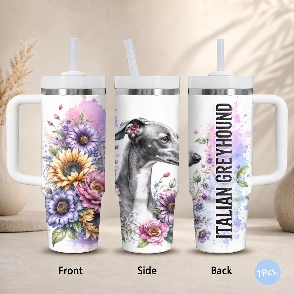 Italian Greyhound Dog Vacuum Flasks 40oz Stainless Steel Insulated Tumbler with Handle Straw Lid Leakproof Travel Mug
Italian Greyhound Dog Vacuum Flasks 40oz Stainless Steel Insulated Tumbler with Handle Straw Lid Leakproof Travel Mug