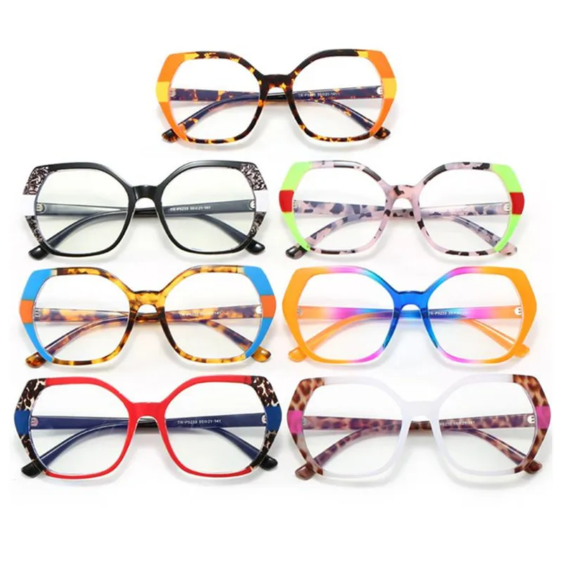 NEW Anti-Blue Light Glasses TR90 Eyeglasses Patchwork Frame Spectacles Googles Polygon Eyewaear Women Ornamental
NEW Anti-Blue Light Glasses TR90 Eyeglasses Patchwork Frame Spectacles Googles Polygon Eyewaear Women Ornamental