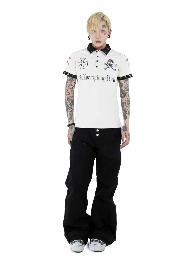 DETW Original Retro Streetwear Skull Design Digit Printed ort Sve irt Breathable Cotton Polyester ex T-irt
DETW Original Retro Streetwear Skull Design Digit Printed ort Sve irt Breathable Cotton Polyester ex T-irt