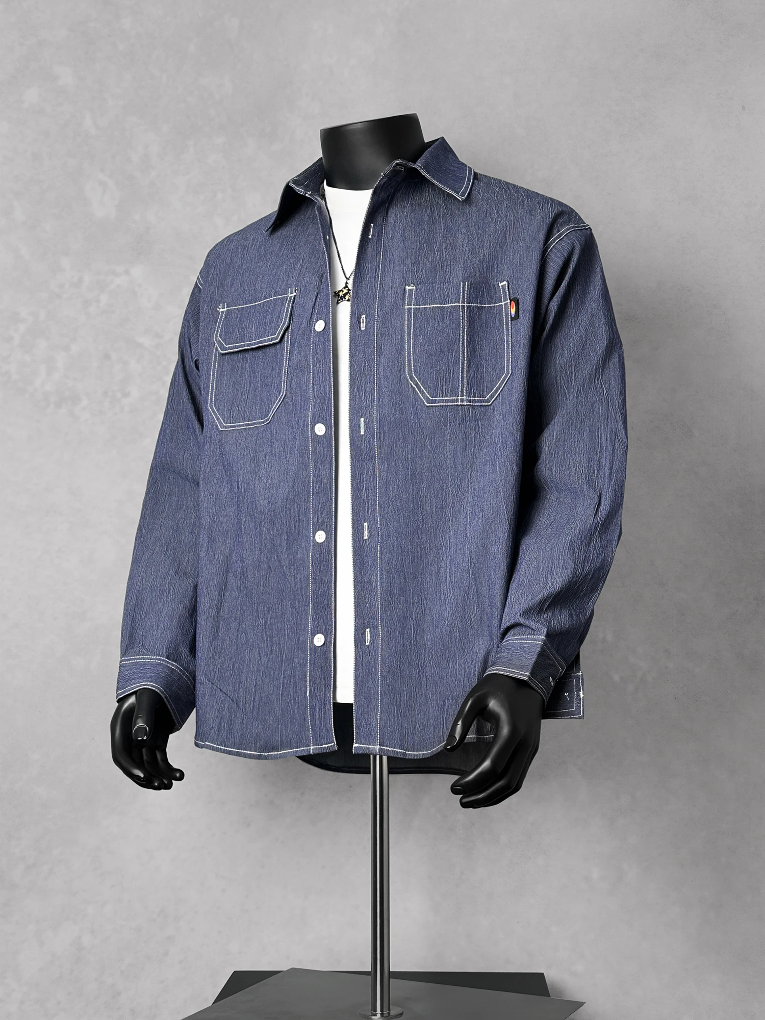 Мужская джинсовая рубашка ANXIE: уникальный дизайн, модный стиль, защита от солнца, повседневная американская модель
Мужская джинсовая рубашка ANXIE: уникальный дизайн, модный стиль, защита от солнца, повседневная американская модель