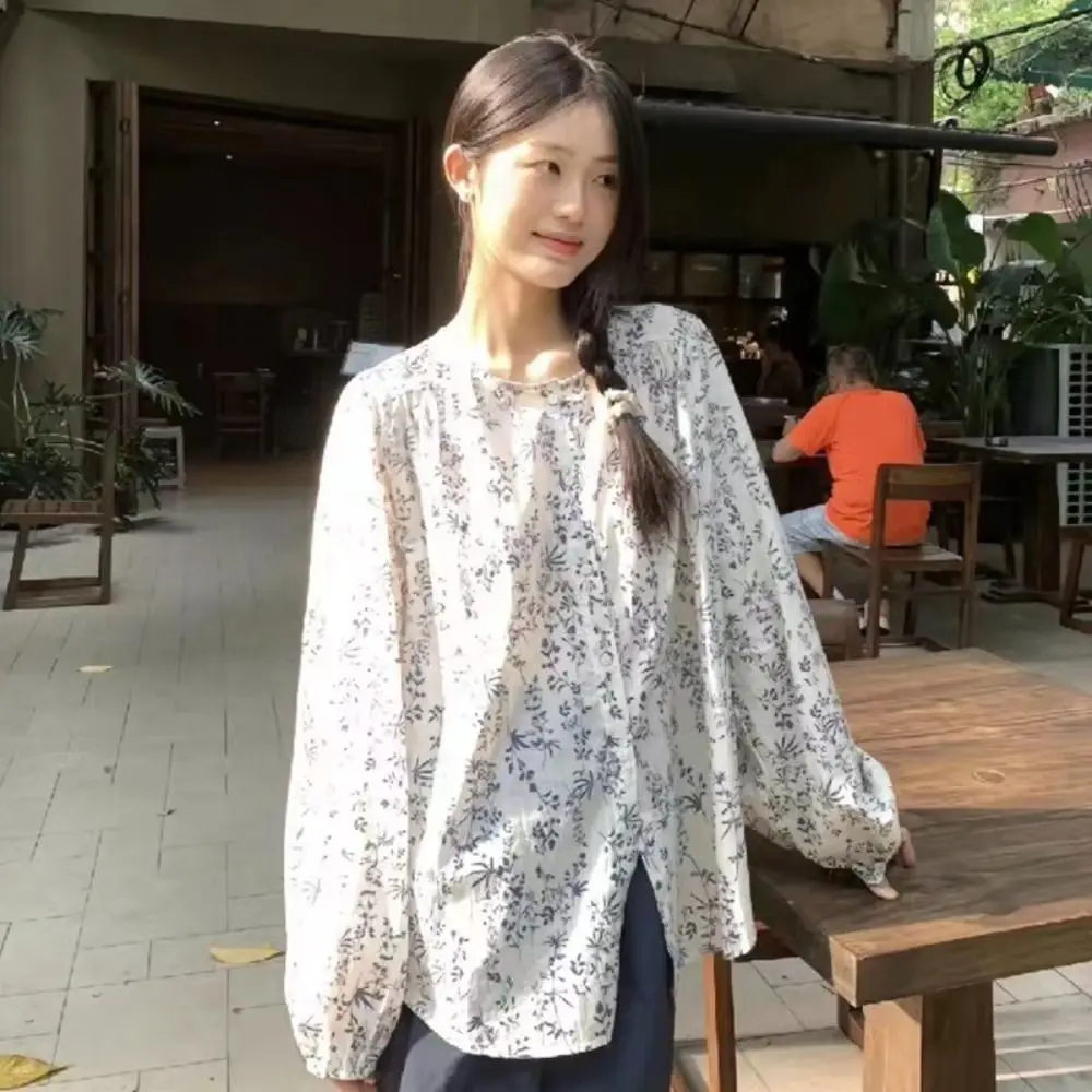Милая блузка с пышными рукавами в корейском стиле, свободная блузка с цветочным принтом, повседневная рубашка-кардиган в стиле ретро для женщин и девочек
Милая блузка с пышными рукавами в корейском стиле, свободная блузка с цветочным принтом, повседневная рубашка-кардиган в стиле ретро для женщин и девочек