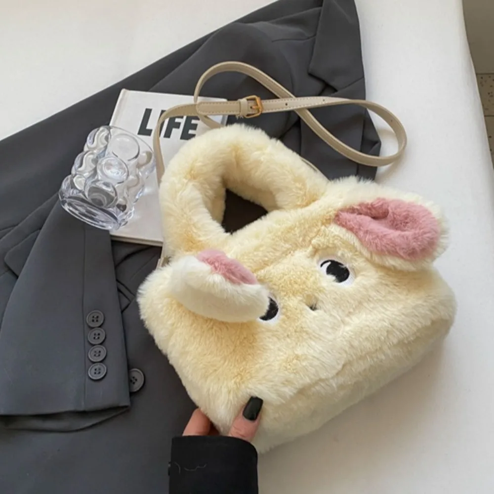 Sweet Cartoon Rabbit Handbag Comfortable Plush Korean Style Dumpling Bag Small Rabbit Plush Crossbody Bag Travel
Sweet Cartoon Rabbit Handbag Comfortable Plush Korean Style Dumpling Bag Small Rabbit Plush Crossbody Bag Travel