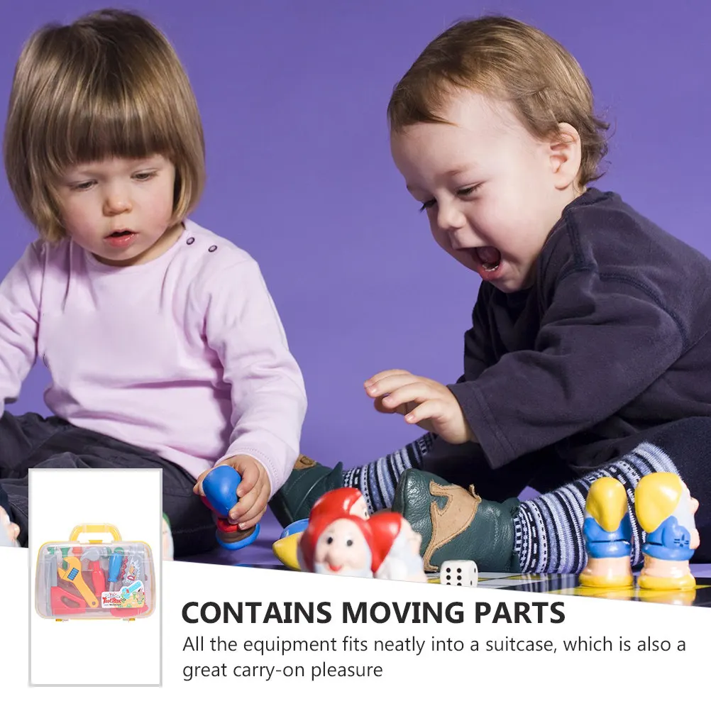 1Set Plastic Toolbox Pretend Play Tool Set Chunky Size Easy Carry Workshop Play Accessory Kids Handyman
1Set Plastic Toolbox Pretend Play Tool Set Chunky Size Easy Carry Workshop Play Accessory Kids Handyman