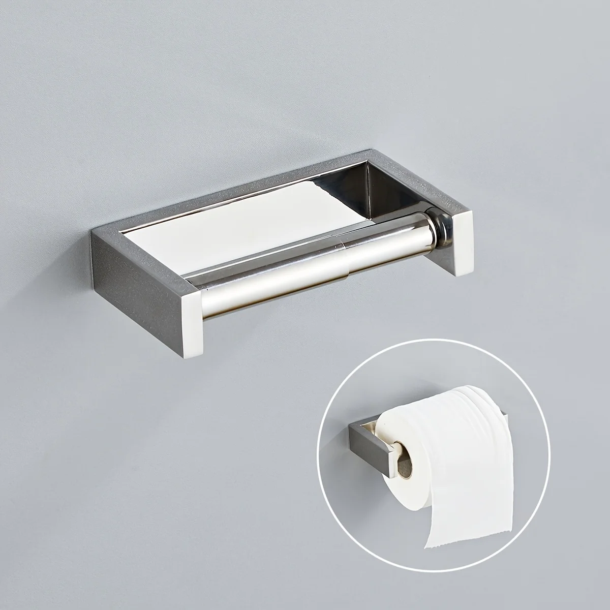 304 Stainless Steel Drilling Installation Toilet Paper Holder Rack For Bathroom Roll
304 Stainless Steel Drilling Installation Toilet Paper Holder Rack For Bathroom Roll