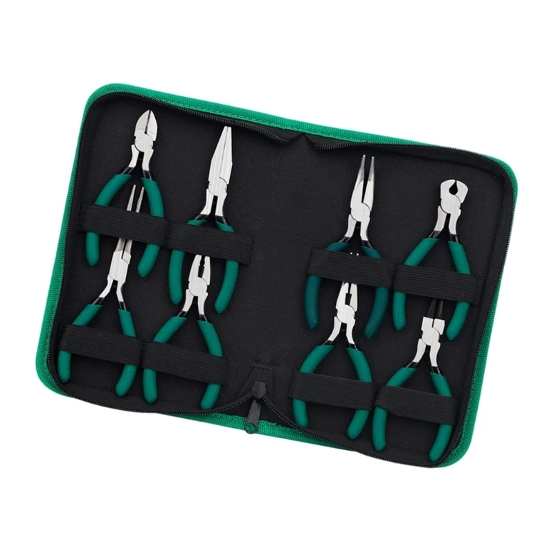 8Pcs Professional 5 Inches Miniature Pliers Collection Set High Carbon Steel Pliers Tool For Fine Work In Tight Spaces J0MC
8Pcs Professional 5 Inches Miniature Pliers Collection Set High Carbon Steel Pliers Tool For Fine Work In Tight Spaces J0MC