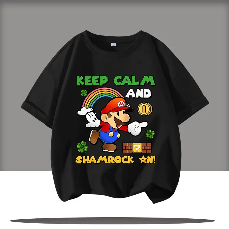 2026 new summer T-shirt Mario children's crew-neck short-sleeved digital cartoon print boys' sports shirt / girls' casual top
2026 new summer T-shirt Mario children's crew-neck short-sleeved digital cartoon print boys' sports shirt / girls' casual top