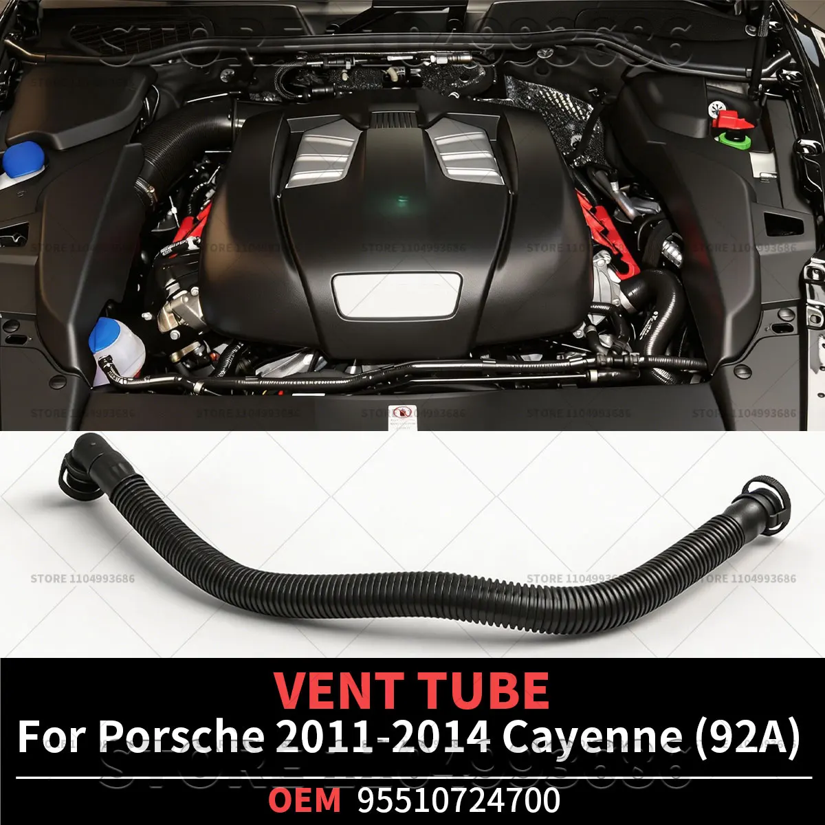 For Porsche 2011 2012 2013 2014 Cayenne Platinum Base Edition (92A) Crankshaft Breather Hose Engines Vent Tube OEM 95510724700
For Porsche 2011 2012 2013 2014 Cayenne Platinum Base Edition (92A) Crankshaft Breather Hose Engines Vent Tube OEM 95510724700