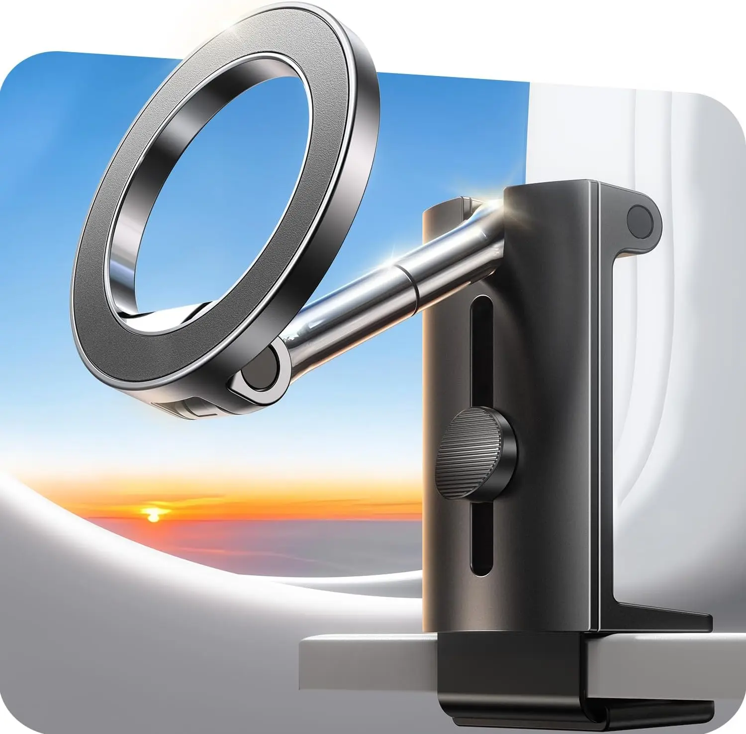 Universal Airplane Phone Holder with Strong Magnet for Long Flights, Desk Mount Stand for iPhone 16 15 Pro Max 14 13
Universal Airplane Phone Holder with Strong Magnet for Long Flights, Desk Mount Stand for iPhone 16 15 Pro Max 14 13