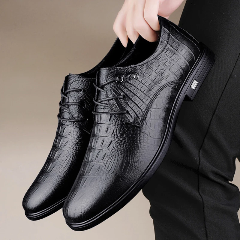 Men's High Quality Leather Business Formal Shoes Classic Italian Casual Dress Shoes Men Elegant Office Oxford Shoes Plus Size 46
Men's High Quality Leather Business Formal Shoes Classic Italian Casual Dress Shoes Men Elegant Office Oxford Shoes Plus Size 46