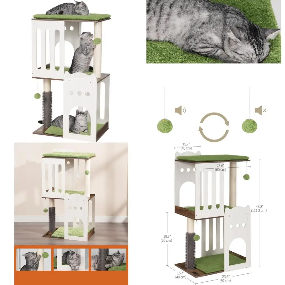 luxurious feline condo for indoor play and rest
luxurious feline condo for indoor play and rest