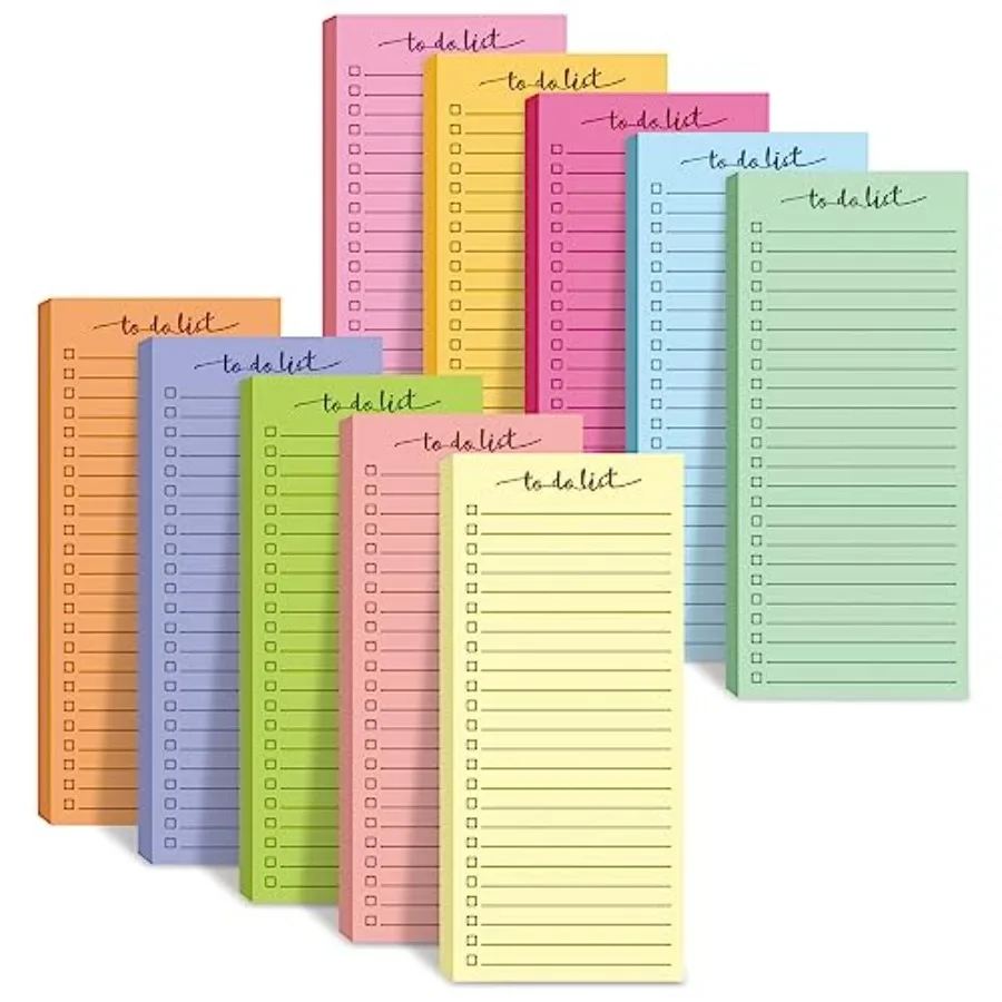 10 Pack 500 Sheets To Do List Notes Daily Checklist Notepads with 50 Sheets Each Undated Memo Pad Block Shopping List Pad Weekl
10 Pack 500 Sheets To Do List Notes Daily Checklist Notepads with 50 Sheets Each Undated Memo Pad Block Shopping List Pad Weekl