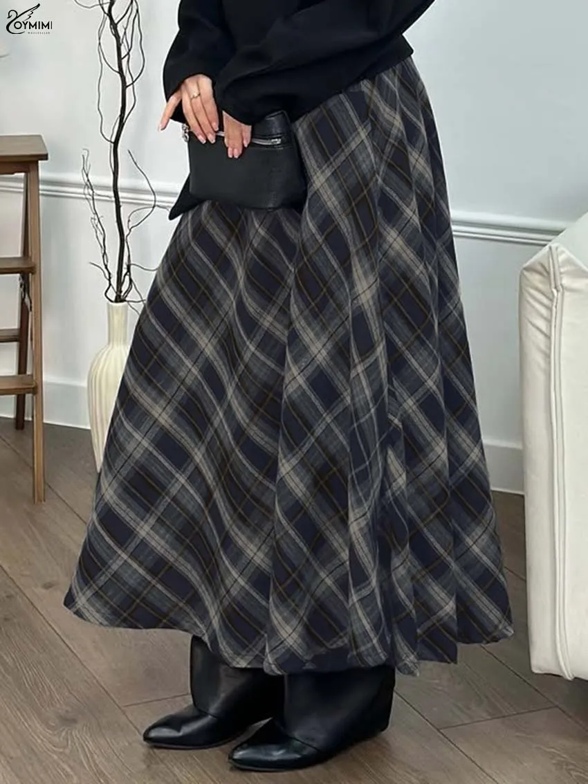 Oymimi Fashion Blue Print Women's Skirt Elegant High Waisted Loose Zipper Skirts Casual New Ankle-Length Skirts Streetwear
Oymimi Fashion Blue Print Women's Skirt Elegant High Waisted Loose Zipper Skirts Casual New Ankle-Length Skirts Streetwear