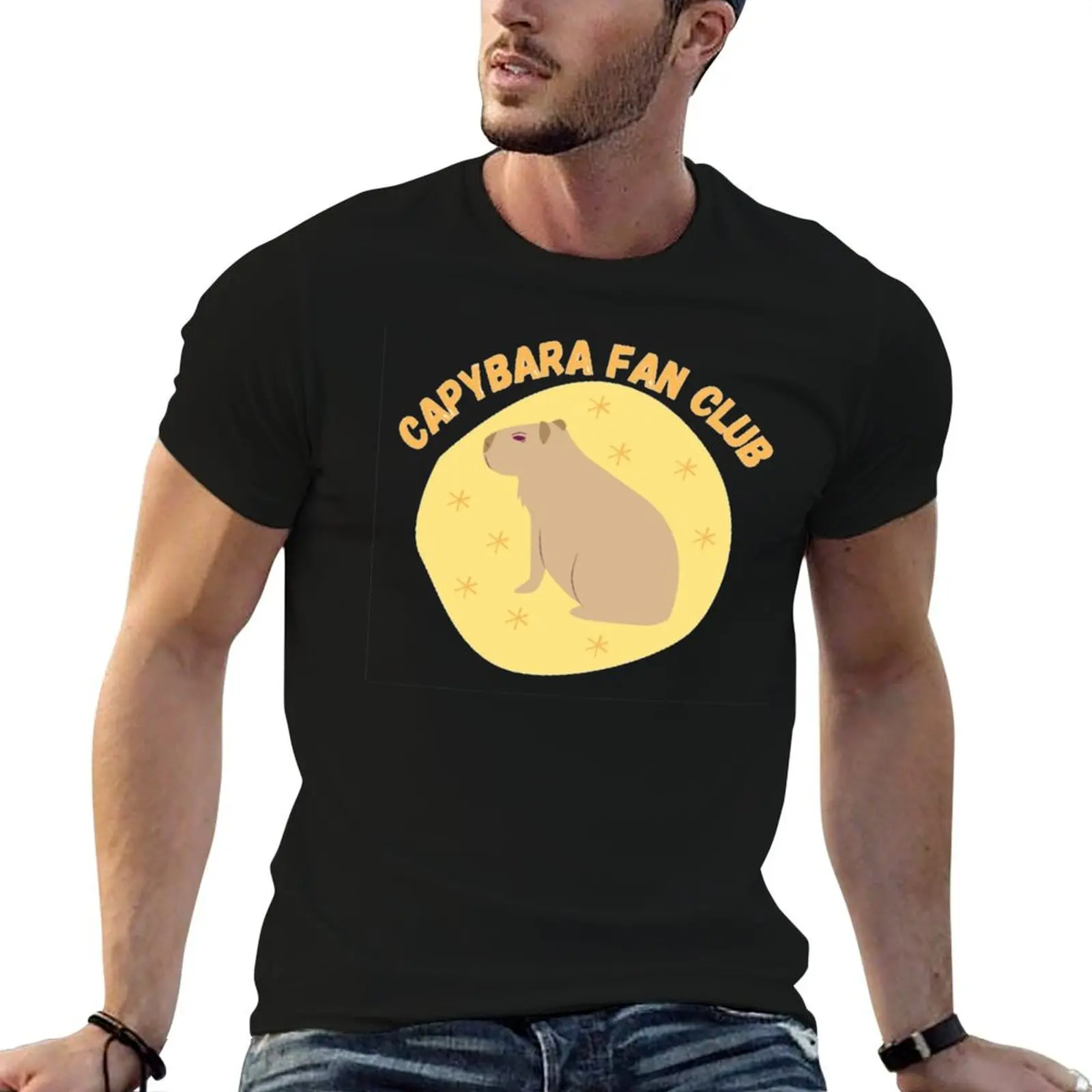 Capybara Fan Club T-Shirt t shirt man cotton t shirts for man graphic tees man t shirt designer T-shirt
Capybara Fan Club T-Shirt t shirt man cotton t shirts for man graphic tees man t shirt designer T-shirt