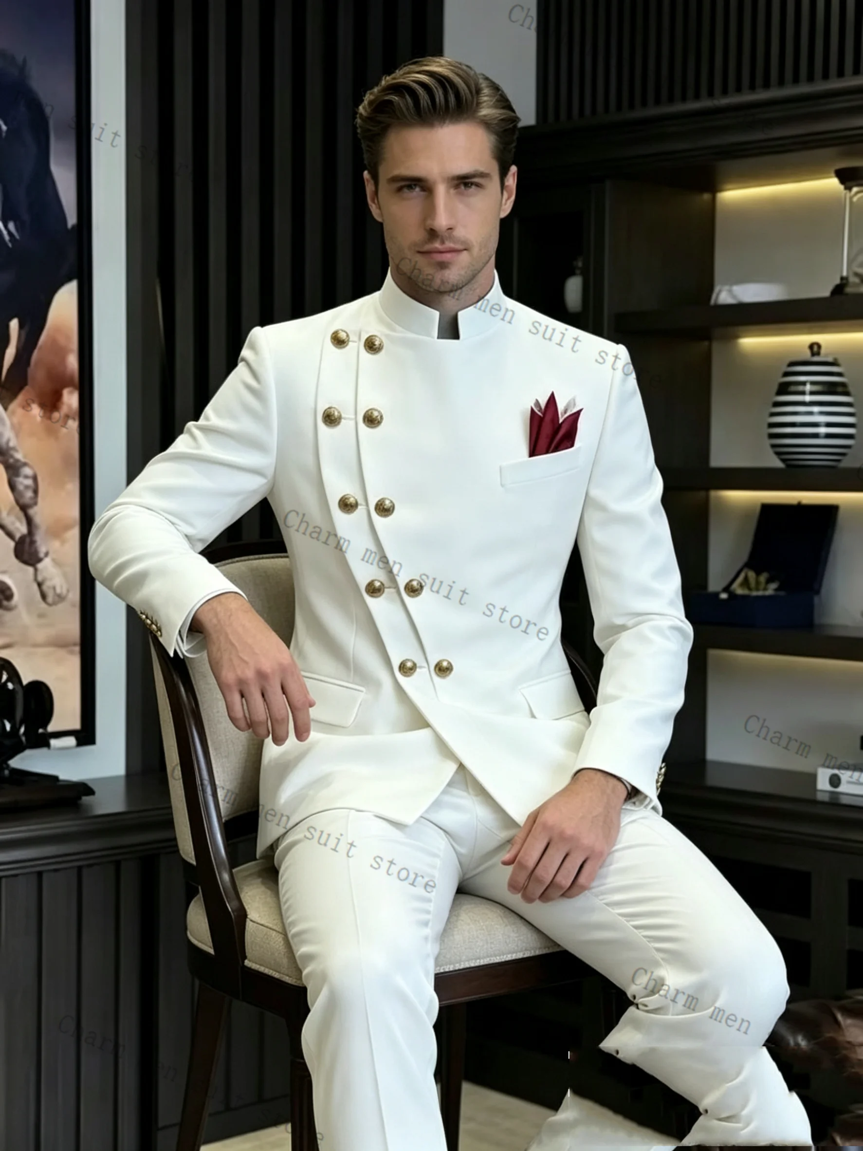 White Designer Men Suits Set 2 Pcs Blazer+Cotton Pants Trouser Wedding Tuxedo Formal Office Business Groom Jacket Coat
White Designer Men Suits Set 2 Pcs Blazer+Cotton Pants Trouser Wedding Tuxedo Formal Office Business Groom Jacket Coat