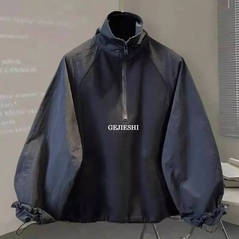 Man Sweatshirt Coat 2025 Men's Spring Autumn Loose Couple Pullover Half Zip Stand Collar Sweatshirt Patterned With Design 
Man Sweatshirt Coat 2025 Men's Spring Autumn Loose Couple Pullover Half Zip Stand Collar Sweatshirt Patterned With Design