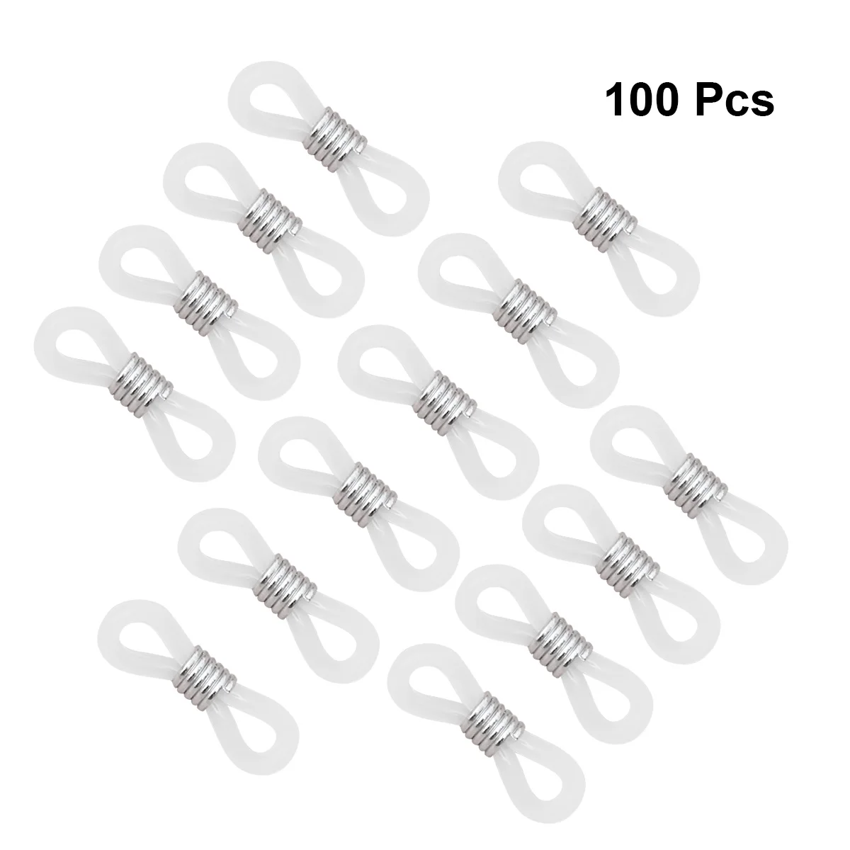100Pcs Eyeglasses Chain Silicone Rings Adjustable Non-Slip Spring Buckle DIY Fixing Holder Glasses Accessories Silver
100Pcs Eyeglasses Chain Silicone Rings Adjustable Non-Slip Spring Buckle DIY Fixing Holder Glasses Accessories Silver