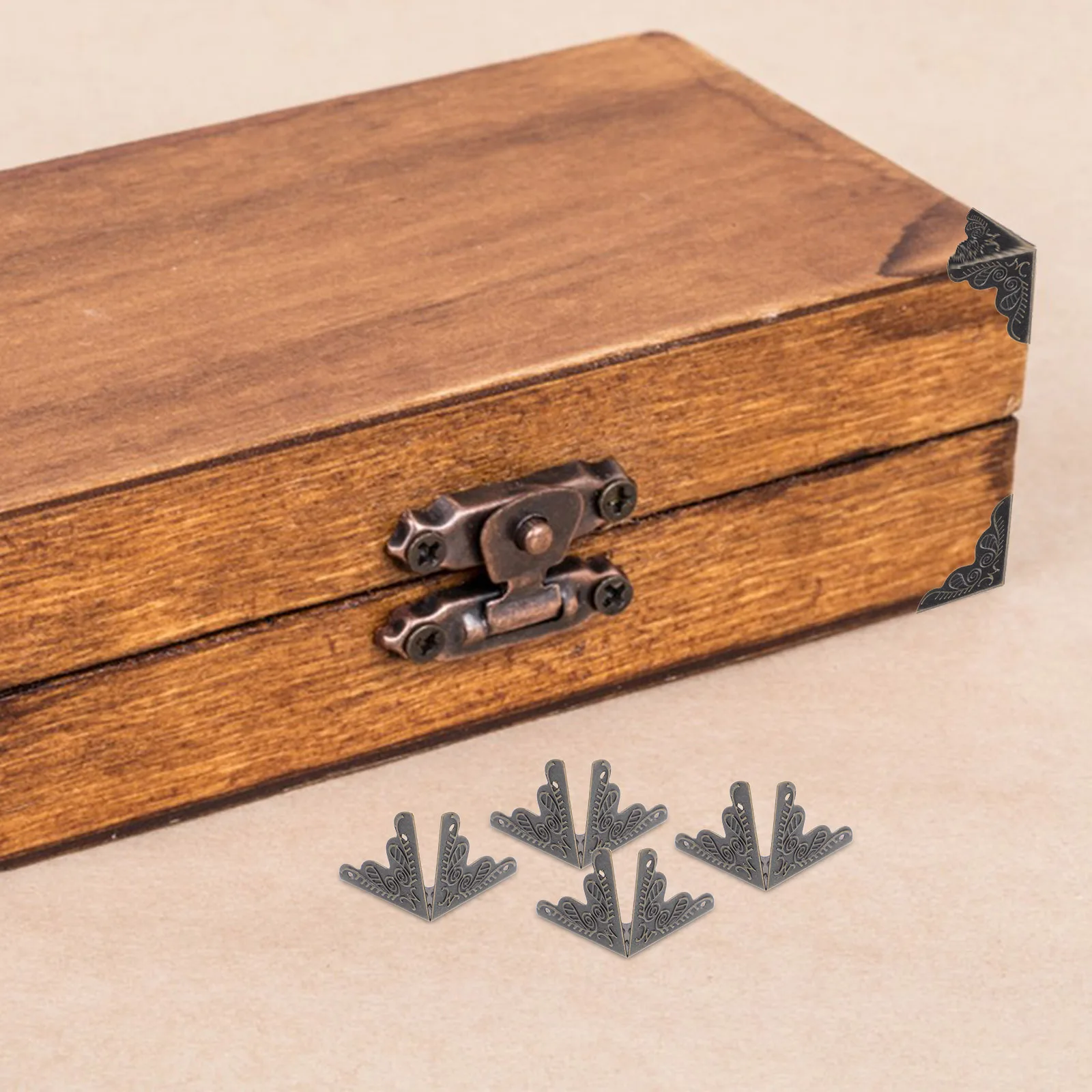 100 Pcs Wooden Box Corner Covers for Boxes Vintage Coffee Iron Decorative Protectors
100 Pcs Wooden Box Corner Covers for Boxes Vintage Coffee Iron Decorative Protectors