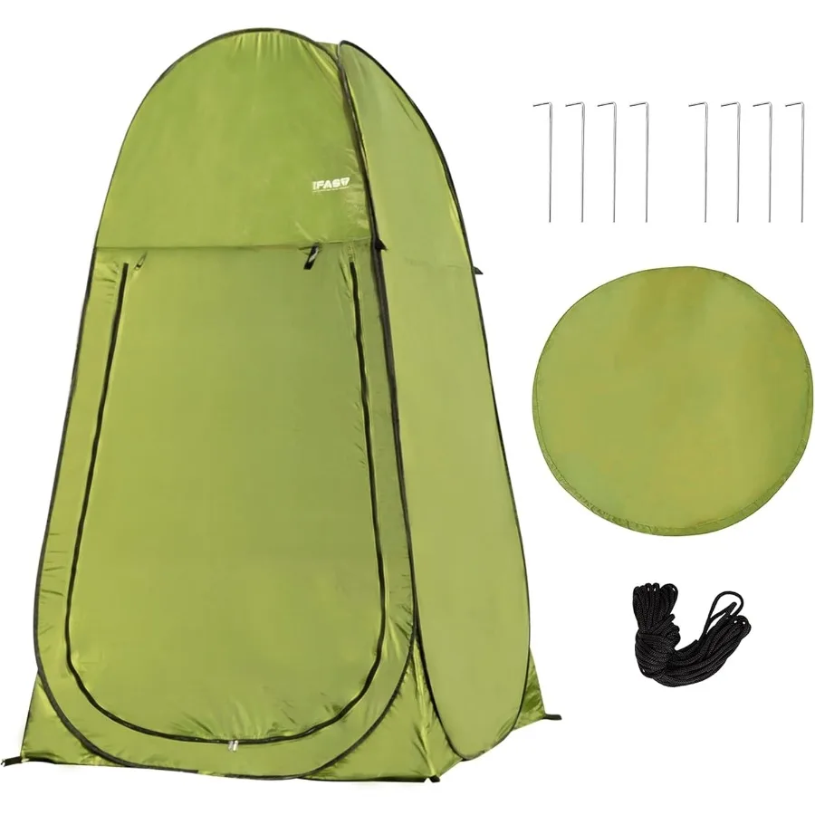 7FT Instant Pop Up Camping Shower Tent, Portable Privacy Toilet and Dressing Room Tent, Foldable Outdoor Sun Shelter for Beach
7FT Instant Pop Up Camping Shower Tent, Portable Privacy Toilet and Dressing Room Tent, Foldable Outdoor Sun Shelter for Beach