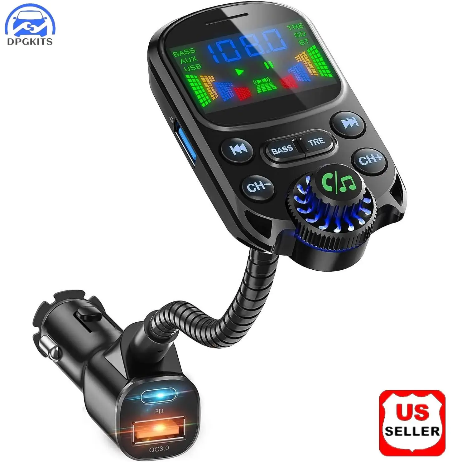 DPGKITS 1 шт. Автомобильный Bluetooth FM-трансмиттер, радиоприемник, MP3-адаптер, беспроводной, с функцией громкой связи, 3-портовое зарядное устройство, автомобильные аксессуары, дропшиппинг
DPGKITS 1 шт. Автомобильный Bluetooth FM-трансмиттер, радиоприемник, MP3-адаптер, беспроводной, с функцией громкой связи, 3-портовое зарядное устройство, автомобильные аксессуары, дропшиппинг