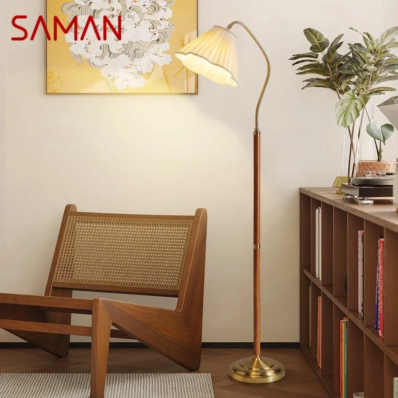 SAMAN Contemporary Floor Lamp Nordic Family Iiving Room Bedroom Homestay Creativity LED Decorative Standing Light
SAMAN Contemporary Floor Lamp Nordic Family Iiving Room Bedroom Homestay Creativity LED Decorative Standing Light