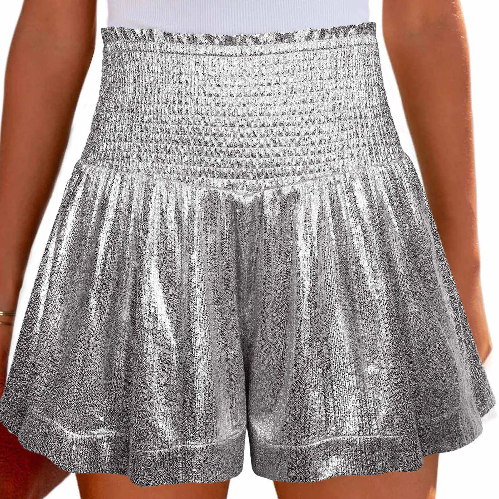 2023 New Cheerleading Flash Shorts Women's Dance Shorts Pleated Ruffle Loose High Elastic Waisted Wide Leg A-line Shorts
2023 New Cheerleading Flash Shorts Women's Dance Shorts Pleated Ruffle Loose High Elastic Waisted Wide Leg A-line Shorts