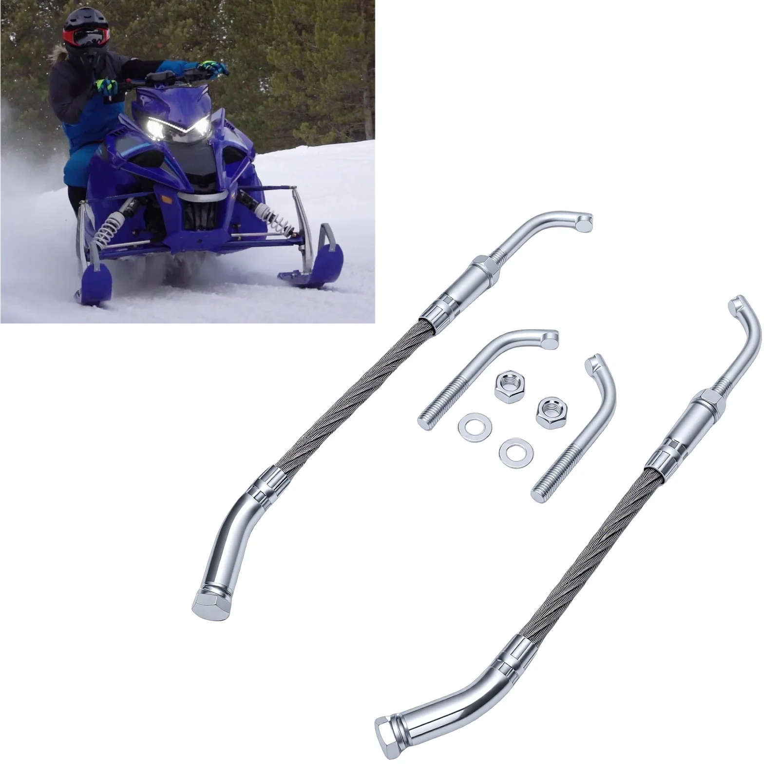 Ice Scratchers Kit for Track Height 2-1/2 All Snowmobile Equipped with Reverse and Non Reverse Gears Ice Scratchers Replacement
Ice Scratchers Kit for Track Height 2-1/2 All Snowmobile Equipped with Reverse and Non Reverse Gears Ice Scratchers Replacement